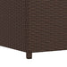 Tuinbox 120x50x60 cm poly rattan bruin