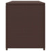 Tuinbox 120x50x60 cm poly rattan bruin