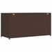 Tuinbox 120x50x60 cm poly rattan bruin