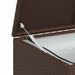 Tuinbox 120x50x60 cm poly rattan bruin
