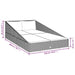 Tuinbed 110x200 cm poly rattan bruin