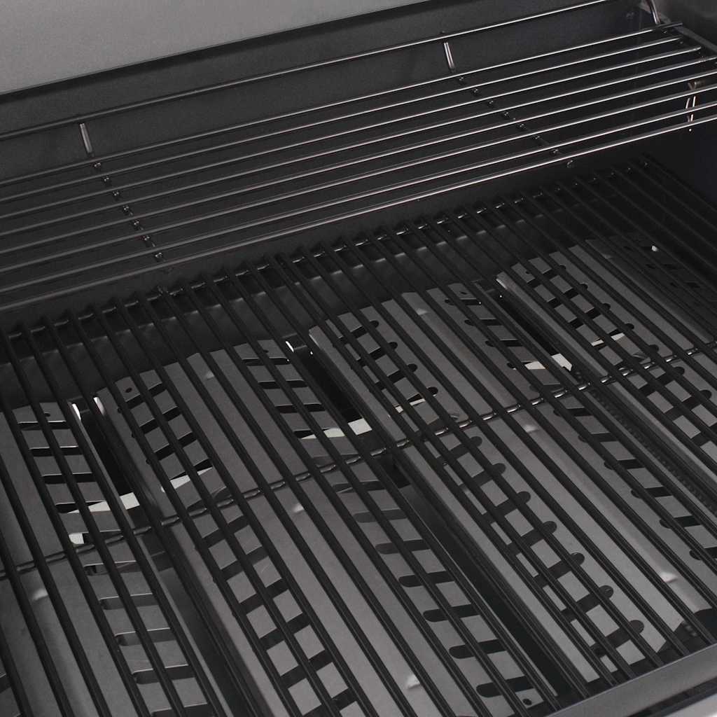 Gas Barbecue Grill met wiel Zilver Staal met Metaal Slang