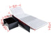 Tuinstoelen 2 st verstelbaar met tafel poly rattan zwart