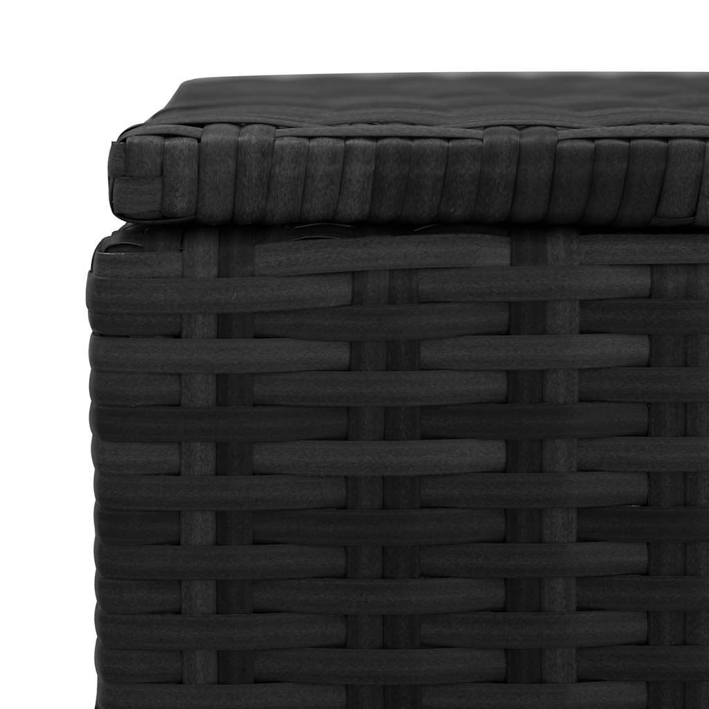 Tuinbox 150x50x60 cm poly rattan zwart