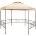 Tuinprieel 323x265 cm hexagonaal beige
