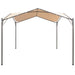 Prieel 4x4 m staal beige