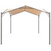 Prieel 3x3 m staal beige
