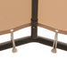 Prieel 3x3 m staal beige