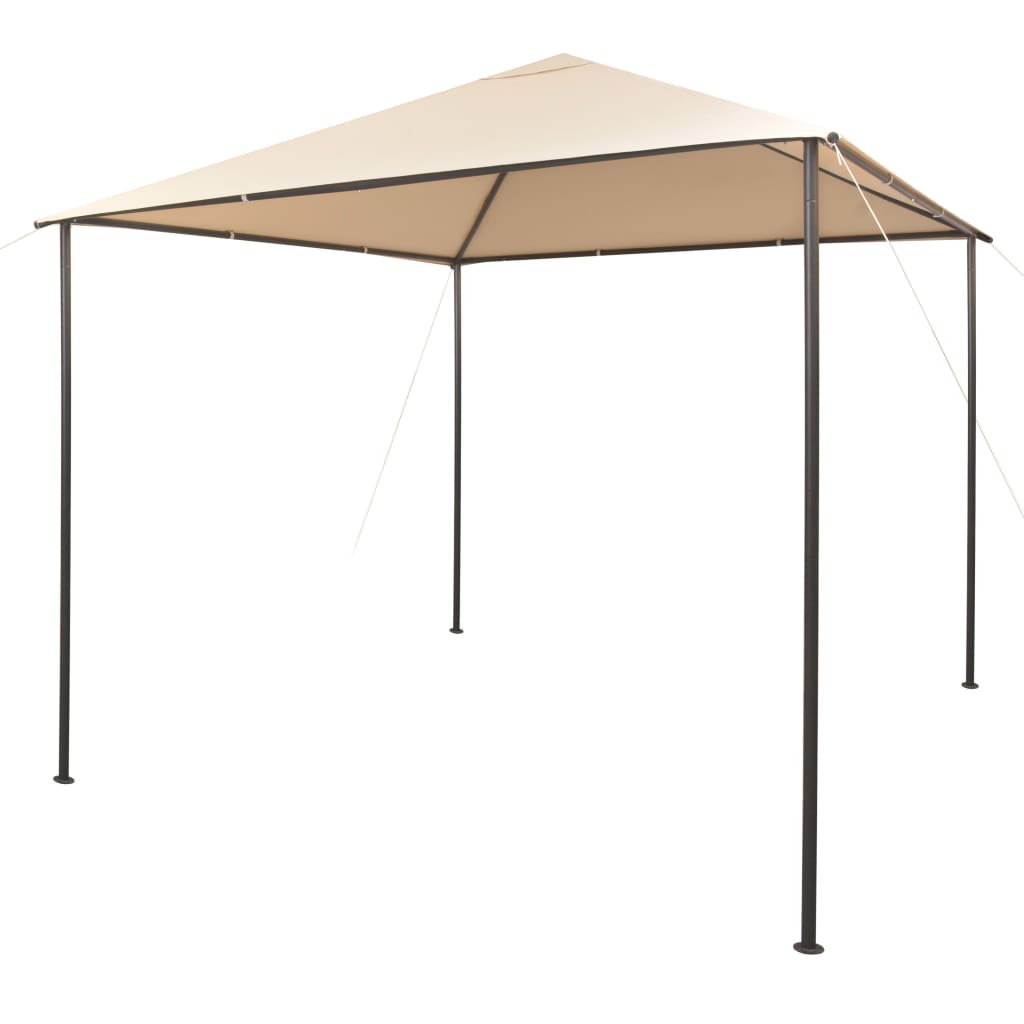 Prieel 3x3 m staal beige