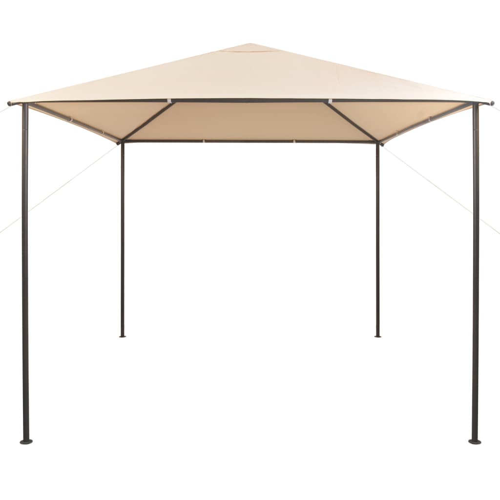 Prieel 3x3 m staal beige