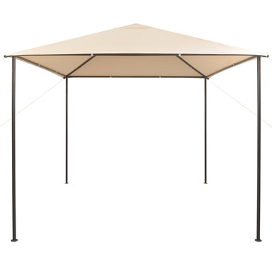 Prieel 3x3 m staal beige