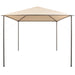 Prieel 3x3 m staal beige