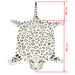 Luipaardvloerkleed pluche 139 cm wit