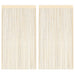 Draadgordijnen 100x250 cm crème 2 st