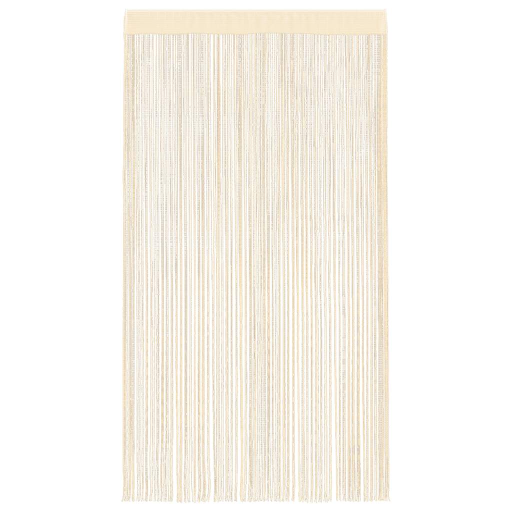 Draadgordijnen 100x250 cm crème 2 st