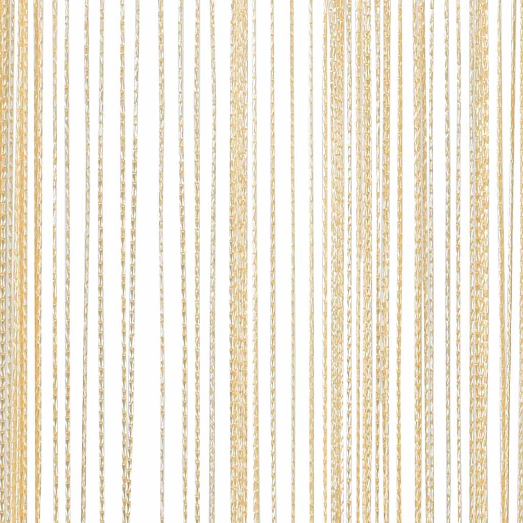 Draadgordijnen 100x250 cm crème 2 st