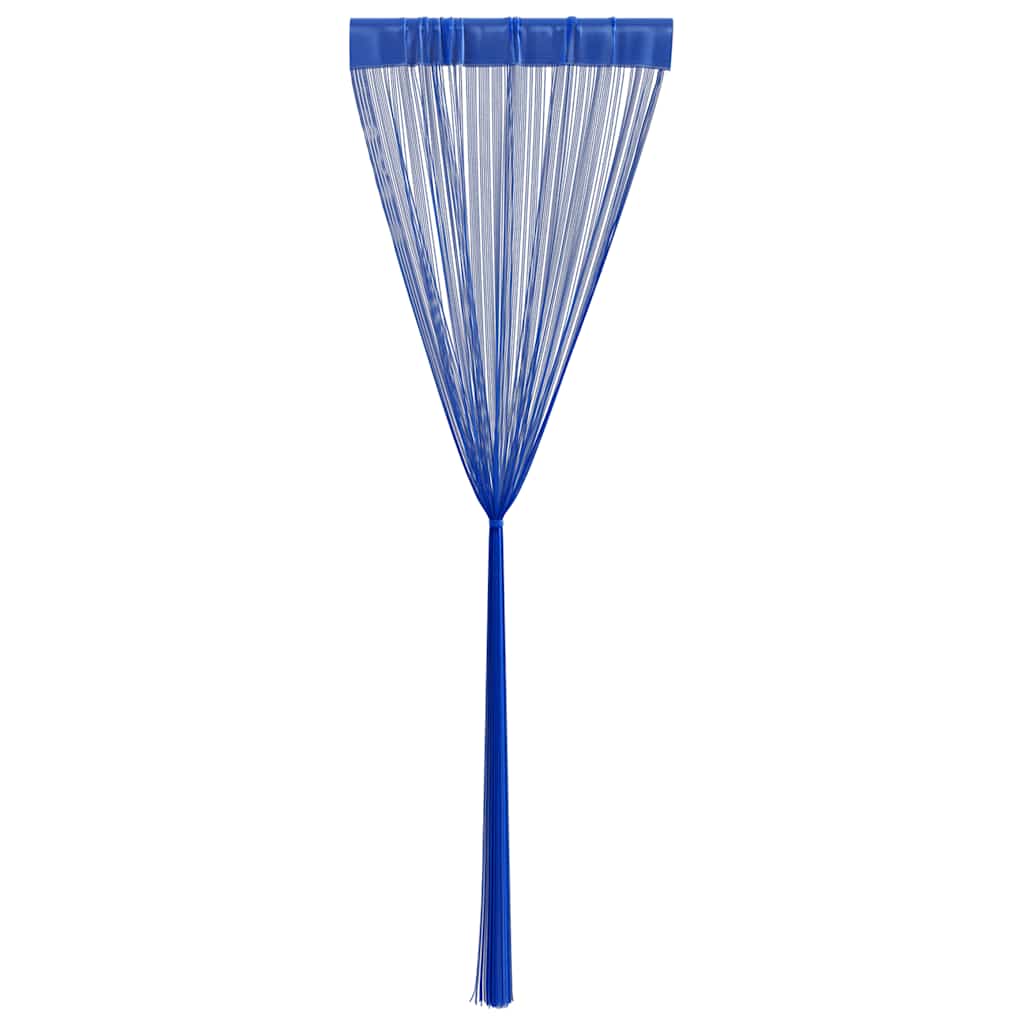 Draadgordijnen 100x250 cm blauw 2 st