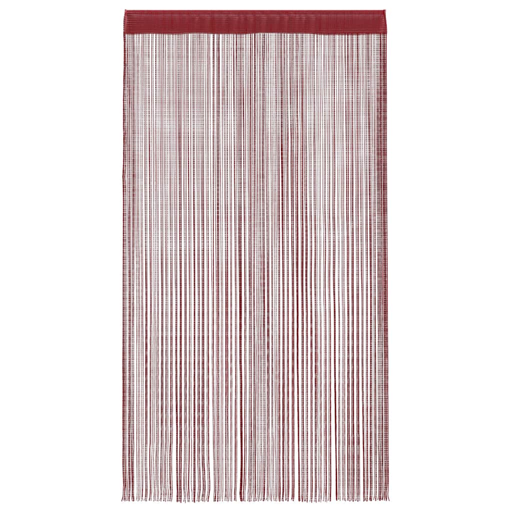 Draadgordijnen 140x250 cm wijnrood 2 st