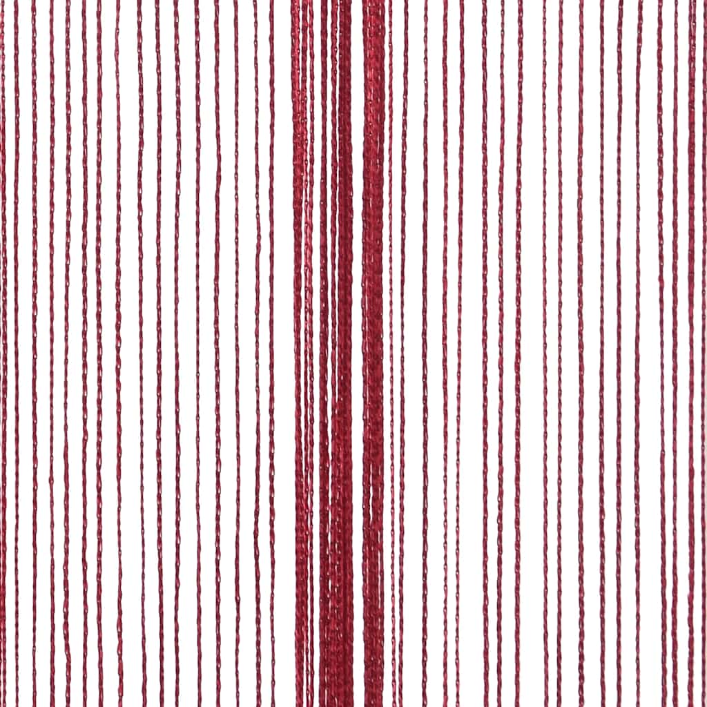 Draadgordijnen 140x250 cm wijnrood 2 st