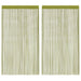 Draadgordijnen 100x250 cm groen 2 st