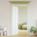 Draadgordijnen 100x250 cm groen 2 st