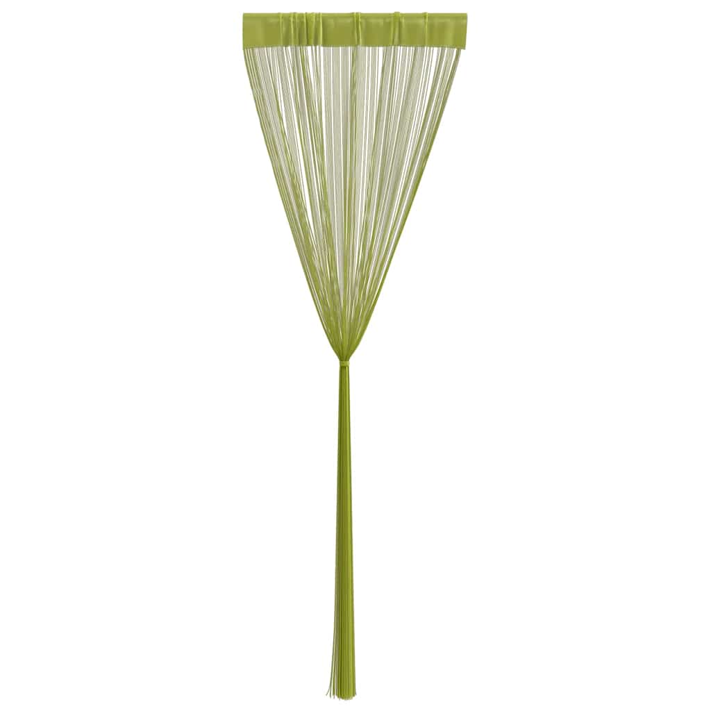 Draadgordijnen 100x250 cm groen 2 st