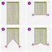Draadgordijnen 100x250 cm groen 2 st