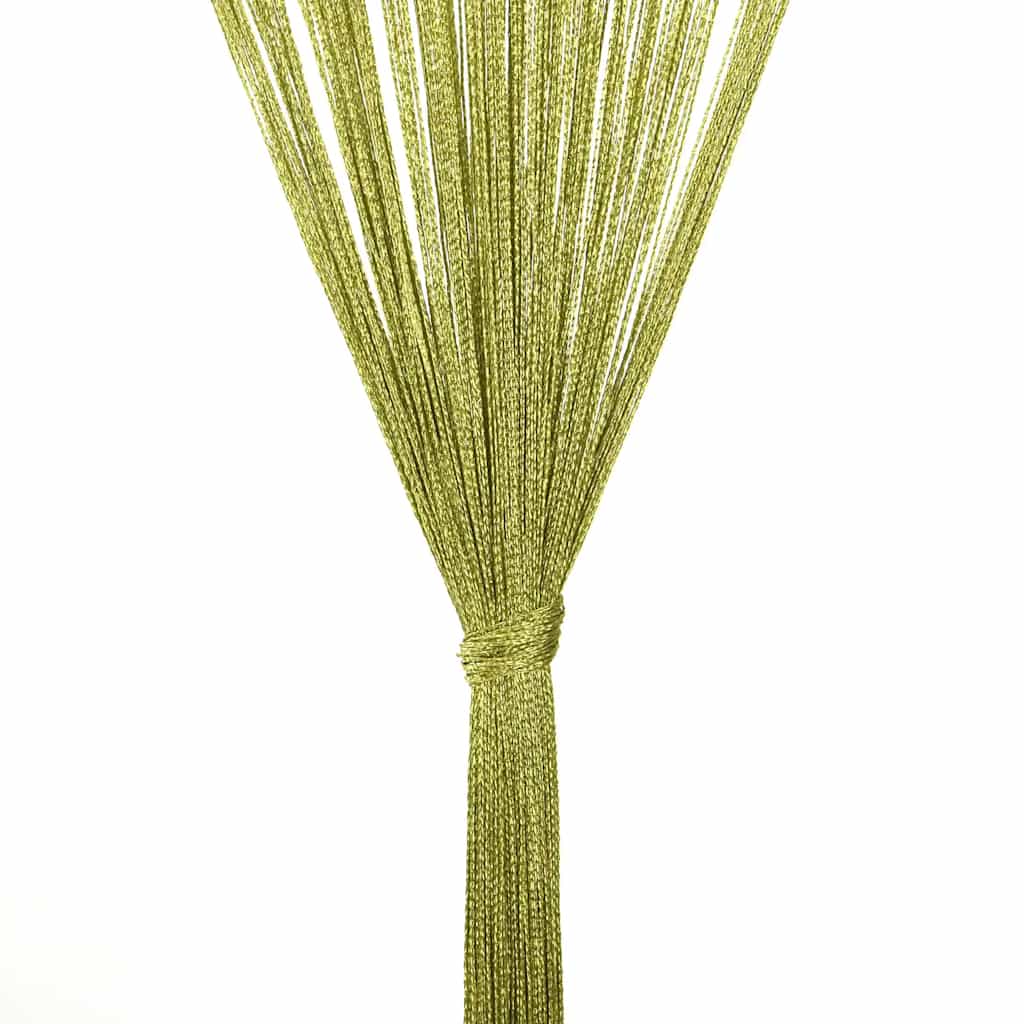 Draadgordijnen 100x250 cm groen 2 st