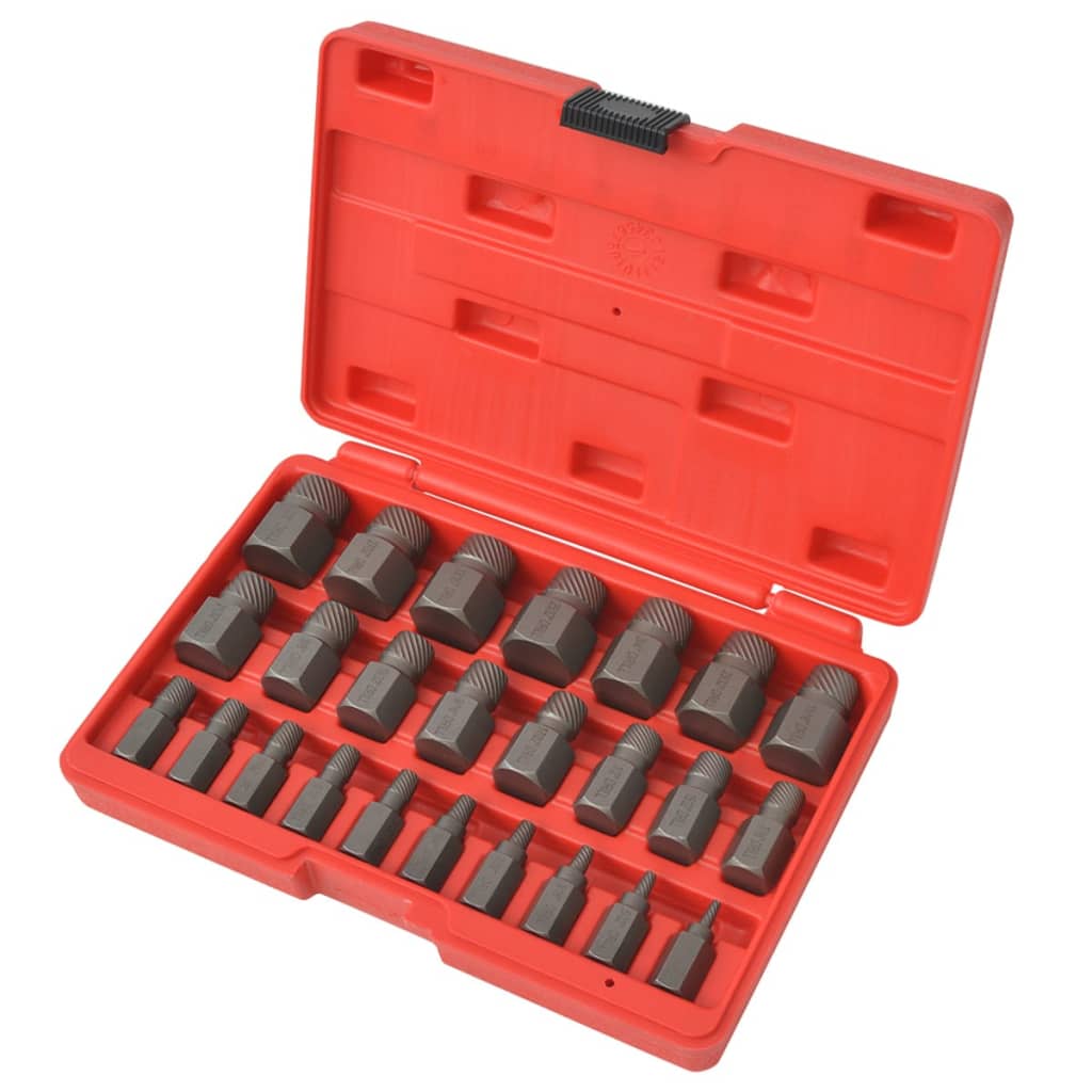 Schroefverwijdering set 25-delig staal