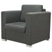 Fauteuil stof donkergrijs