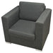 Fauteuil stof donkergrijs