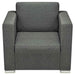 Fauteuil stof donkergrijs