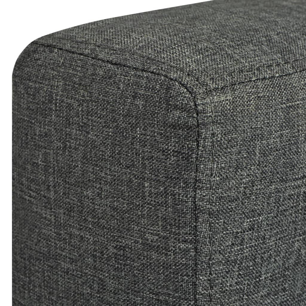 Fauteuil stof donkergrijs