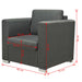 Fauteuil stof donkergrijs