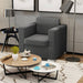 Fauteuil stof donkergrijs