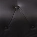 Chesterfield hoekbank 6-zits kunstleer zwart