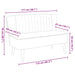 Bank 117x55,5x77 cm stof lichtgrijs