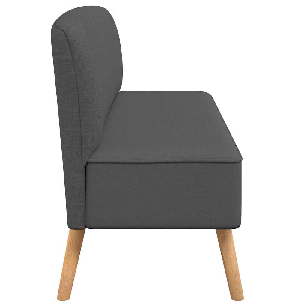 Bank 117x55,5x77 cm stof donkergrijs
