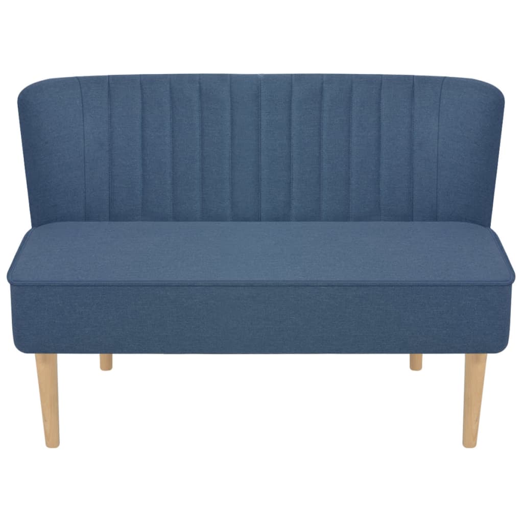 Bank 117x55,5x77 cm stof blauw