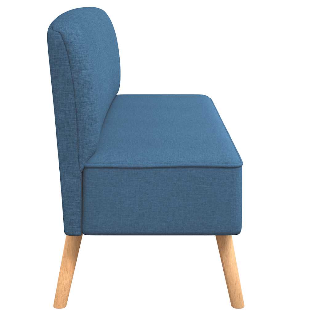 Bank 117x55,5x77 cm stof blauw