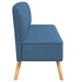 Bank 117x55,5x77 cm stof blauw