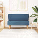 Bank 117x55,5x77 cm stof blauw