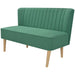 Bank 117x55,5x77 cm stof groen
