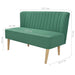 Bank 117x55,5x77 cm stof groen