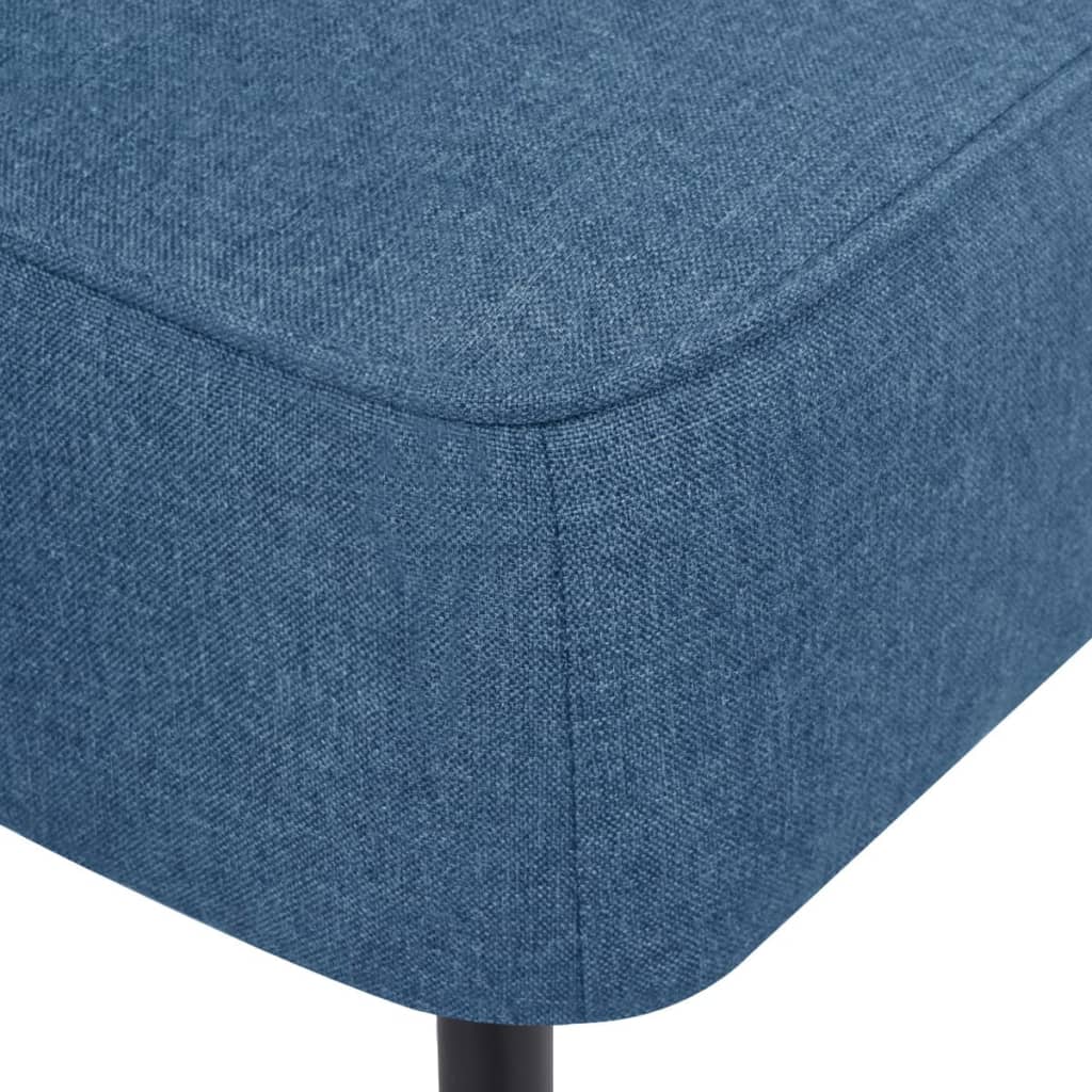 Cocktailstoel stof blauw