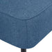 Cocktailstoel stof blauw