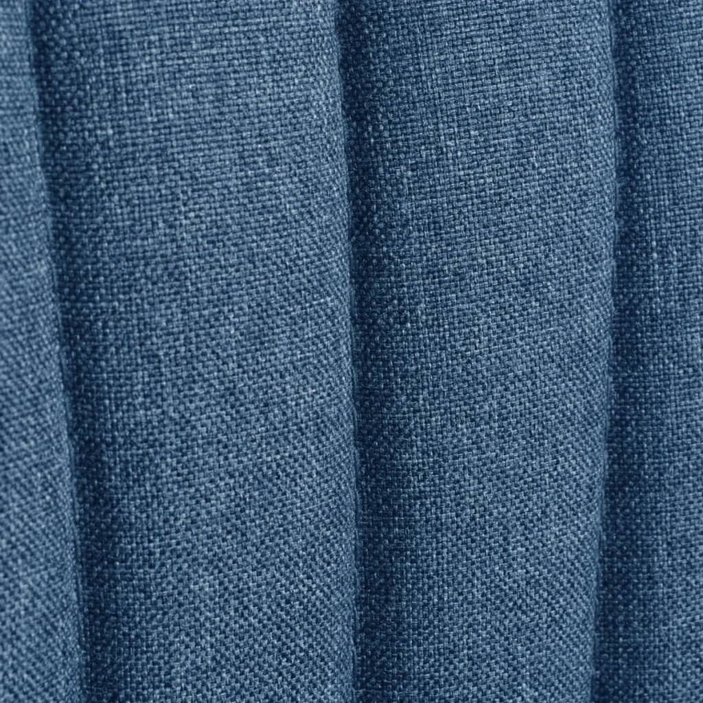 Cocktailstoel stof blauw