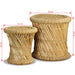 Krukken 2 st bamboe en jute