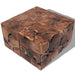 Krukken 4 st. 40x40x45 cm massief teakhout bruin