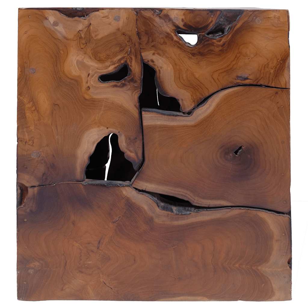 Krukken 4 st. 40x40x45 cm massief teakhout bruin